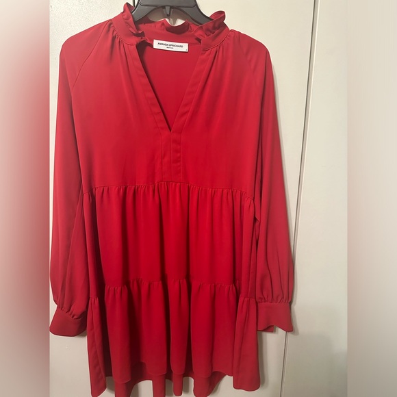Amanda Uprichard Red Baby doll dress - Picture 1 of 7